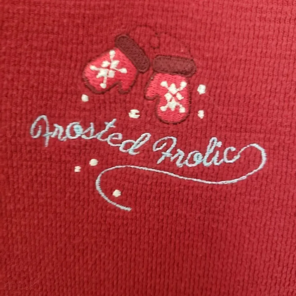 ‎Disney Store Vintage Red Mickey Mouse Frosted Frolic Top